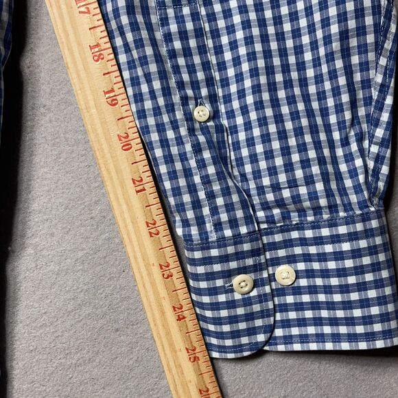 Peter Millar Shirt Mens Size XXL Button Down Blue Check Casual Preppy Career - Picture 8 of 11